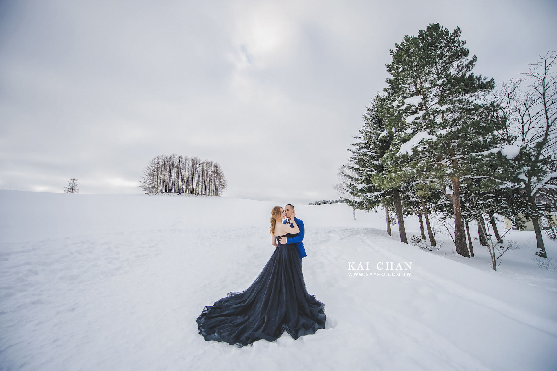 北海道拍婚紗,美瑛婚紗,雪景婚紗