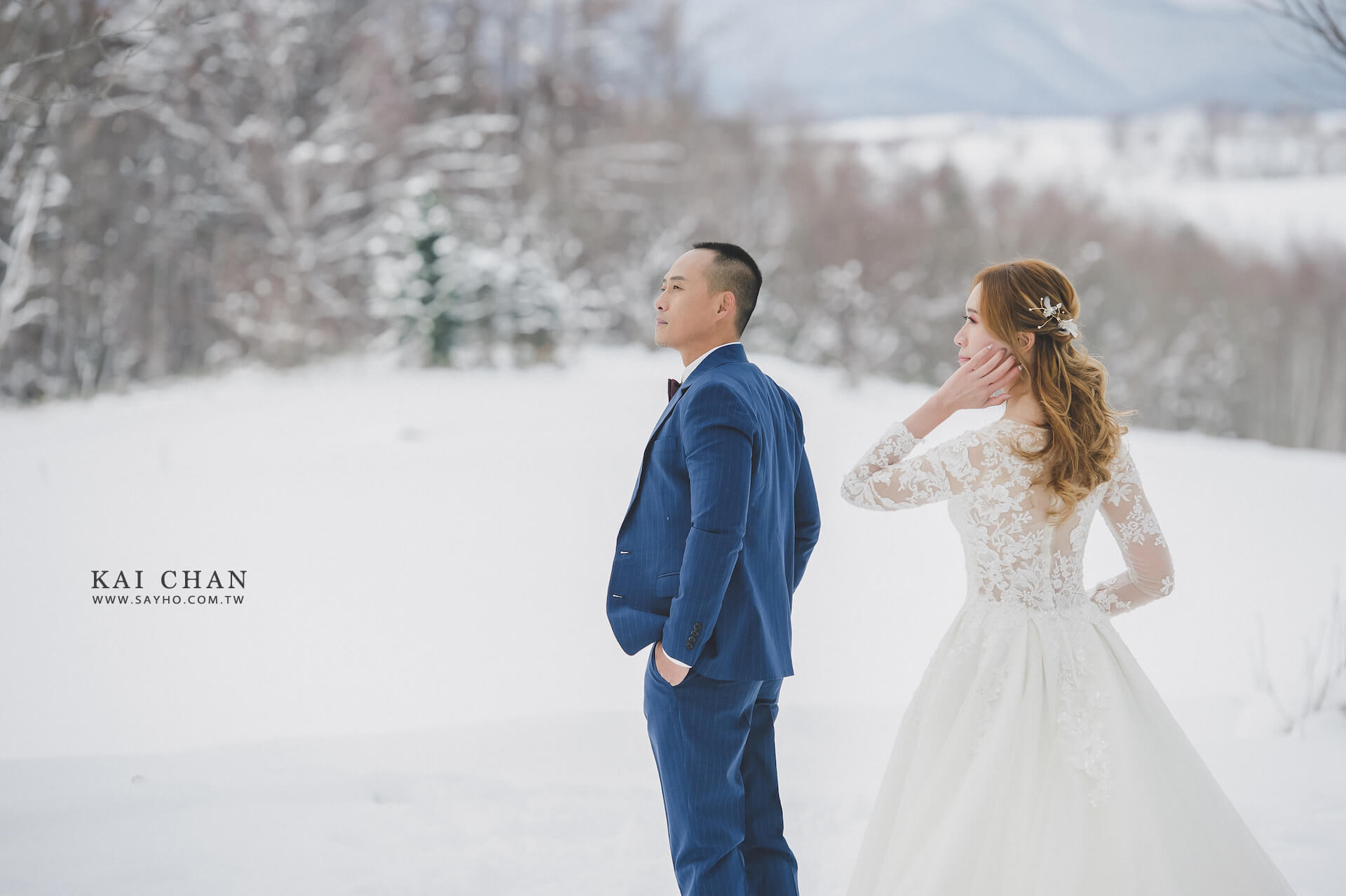 北海道拍婚紗,北海道婚紗,雪景婚紗